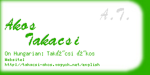 akos takacsi business card